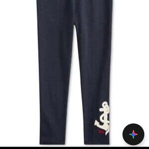 Polo Ralph Lauren XL (16) Girls Anchor Stretch Jersey Legging, Size 4T